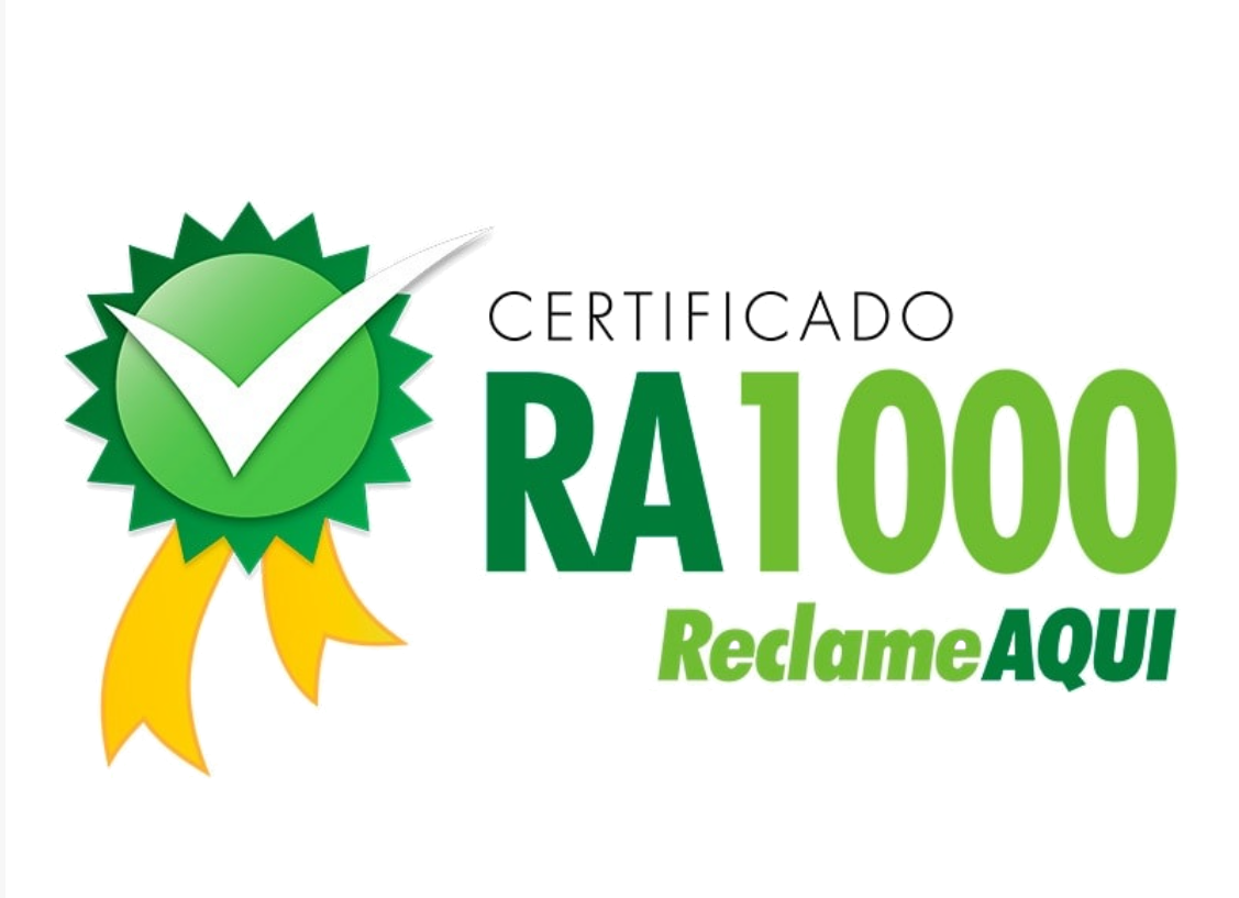 Certificado RA1000 ReclameAQUI